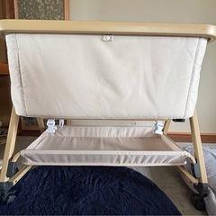 HZDMJ 2024年型ベビーベッド ベージュ(カーキ)