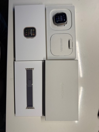 値下げします。！Apple Watch Ultra 2(GPS +セルラー) 49ミリナチュラルチタニウムケースグレーバンド