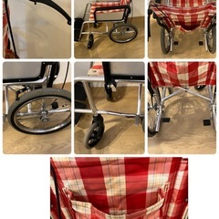 介助用車椅子　折りたたみ式 MATSUNAGA(マツナガ)の画像