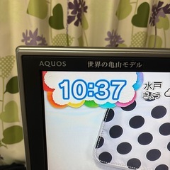 ハイビジョン液晶テレビシャープcL37の画像