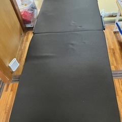 折りたたみベッド　シングルベッド　ベット　ブラウンの画像