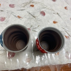 ペア陶器カップの画像