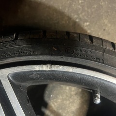 20インチホイール　バリ溝タイヤ付き4本セットの画像