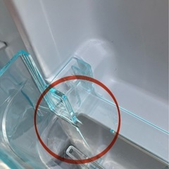(お譲り先決定しました)冷蔵庫 アイリスオーヤマ(中のプラスチックに割れあり) 国立市内なら配達可の画像
