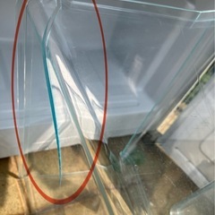 (お譲り先決定しました)冷蔵庫 アイリスオーヤマ(中のプラスチックに割れあり) 国立市内なら配達可の画像