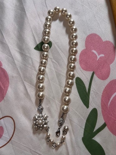 本物の真珠のネックレス