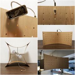 和・洋風ペンダントライト Nagasawa Lighting 100W×2灯 LED電球おまけ付き　木製パンチングデザイン 2K-W50 長澤ライティング照明器具 の画像