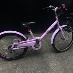 子供用自転車　22型　ピンクパープル　2021年9月購入の画像
