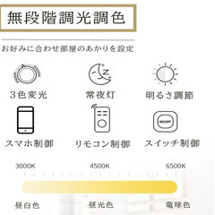 💡【新品未使用】KOVOL シーリングファンライト 工事不要 引っ掛け対応 調光調色 6段階風量調節 正逆回転 リモコン・スマホ操作 常夜灯・タイマー付き LED天井照明 扇風機一体型 ブラック枠の画像