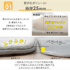 【美品】楽天1位ラグXLサイズの画像