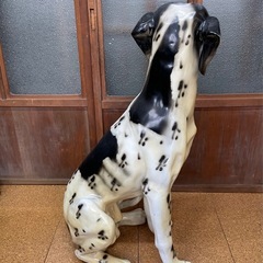 犬 ダルメシアン？ 置物 高さ約74cmの画像
