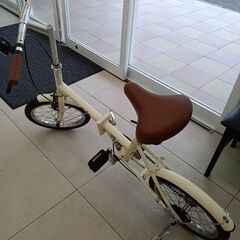 ★リユースのサカイ日立店★HJ7715  自転車 16インチ オフホワイト クリーニング済み の画像