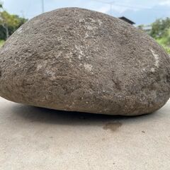 自然石、約37.6kg、長さ39cm、幅25cm、高さ23cm、変形だ円形の画像