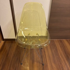 【美品】イームズチェア　リプロダクト　Eames Chair クリアイエロー　ダイニングチェアの画像