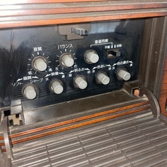 ブラウン管テレビ　木製　昭和55年の画像