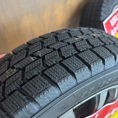 新品冬タイヤ中古アルミホイールセット　155/65r14 軽四サイズ　グッドイヤーアイスナビ7の画像