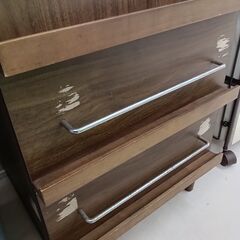 *お値段見直しました*リユースのサカイ栃木店★ジモティ割あり★  棚 ブラウン W45×D44×H90 クリーニング済み TC10628の画像