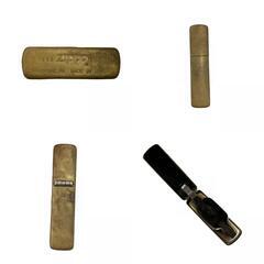 170590 現状品 ZIPPO ジッポ オイルライター SOLID BRASS ソリッドブラス [1000021837257]の画像