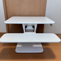 昇降式PCデスク(サンワダイレクト  ガス圧昇降式)の画像
