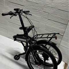  HUMMER 折りたたみ自転車 ブラック 20インチ 6段変速 ハマー 札幌市白石区の画像