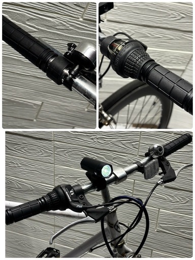 シマノ 自転車 クロスバイク？ shimano tourney 6段変速 白 ホワイト