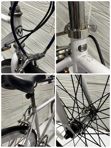 シマノ 自転車 クロスバイク？ shimano tourney 6段変速 白 ホワイト 700C 札幌市白石区