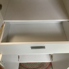 【リサイクルサービス八光】幅　59㎝　ホワイト　キッチンボードの画像