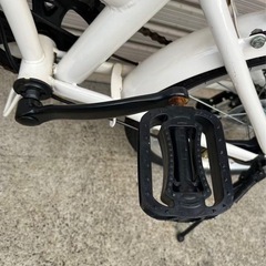 折り畳み自転車　JIEBEIER SUPER CLASSIC E-BIKE 20×1.75 ホワイト 通勤通学の画像