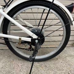折り畳み自転車　JIEBEIER SUPER CLASSIC E-BIKE 20×1.75 ホワイト 通勤通学の画像