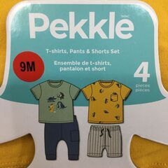 海外・日本製品のサルベージ品　Pekkle　ベビー　Tシャツパンツ４点セット　単品販売不可の画像