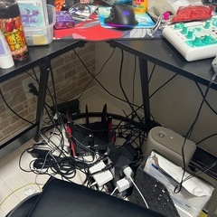 L字ゲーミングPCデスクの画像