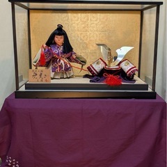兜飾三郎麿作箱付兜飾五月人形2点セット単品でのお譲りも可能の画像