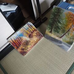 油絵、風景画，インテリア、サイズ色々、単価1個500円の画像