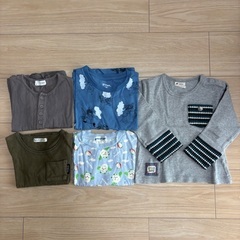 子供服　100サイズ　33枚セット　まとめ売り　男の子　秋冬用　キッズ　長袖　長ズボン　幼児の画像
