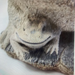 親子 蛙　かえる　置物　テラコッタ　置物　かえる　オブジェの画像