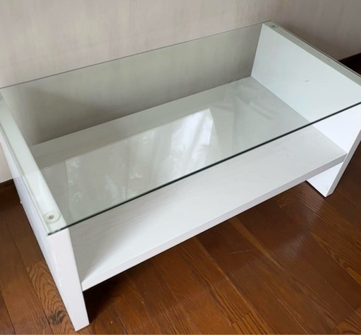 センターローテーブル ガラステーブル ガラス天板 収納 ホワイト 白 センターローテーブル ガラステーブル ガラス天板 収納 ホワイト 白