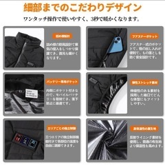 新品未使用品⭐️ 電熱ベスト ヒーターベスト速暖 USB 電熱ジャケット 2XLの画像