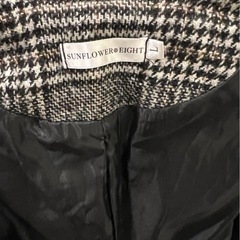 SUNFLOWER EIGHT チェスターコート Lサイズ グレー系チェックの画像
