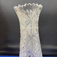 クリスタル　花器の画像