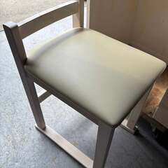 木製 三面鏡 ドレッサー コンセント・椅子・引出付、幅66cm Used/美品の画像