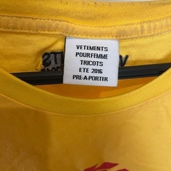 vetements タイプ　2016 DHL プリント　tシャツ　ヴェトモンの画像