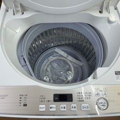 ⭐︎ドリーム荒牧店⭐︎ジモティー割引有⭐︎【クリーニング済み】SHARP 6.0kg洗濯機　ES-GE6D 2020年製の画像
