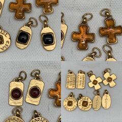 Z286　希少CHANEL シャネル ヴィンテージ ピアス　グリポア カラーストーン 31 RUE CAMBON　チャームセット ブランド小物 アクセサリーの画像