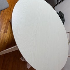 ニトリ 円形テーブル カフェテーブル ほぼ新品の画像