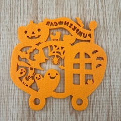 新品　ハロウィン　鍋敷きの画像