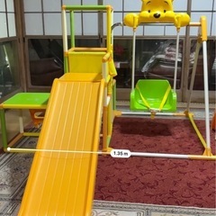 （相談中）くまのプーさんジャングルジム、ブランコおもちゃの画像