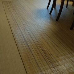 本物 籐 ラグ(裏面綿布貼り)の画像