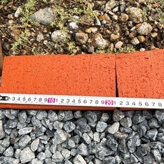 基本赤レンガ レンガ 3個 基本 ブラウン 茶 ブロック 洋風の画像