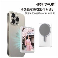  自撮りモニター 外付けスピーカースマホ自撮り ライブ再生の画像