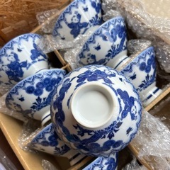 青白磁 飯碗 10個セット　唐子の画像